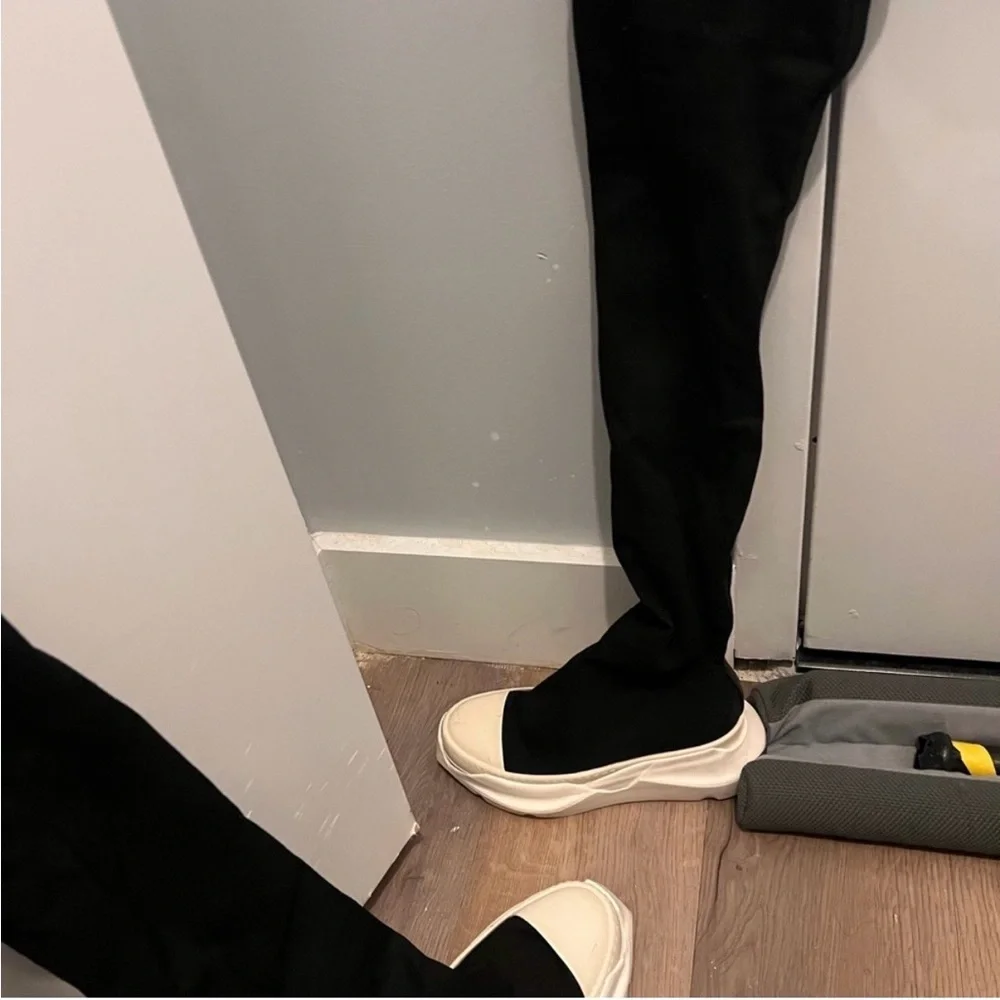 Rick Owens Black and White Women's Shoes